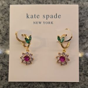 Kate Spade Floral Gemstone Earrings- "New Bloom"